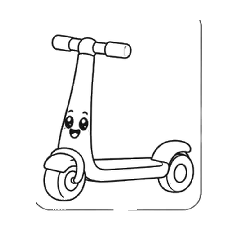 Contorno final de Patinete