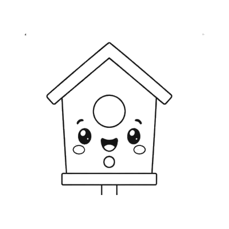 Contorno final de Casita para pájaros