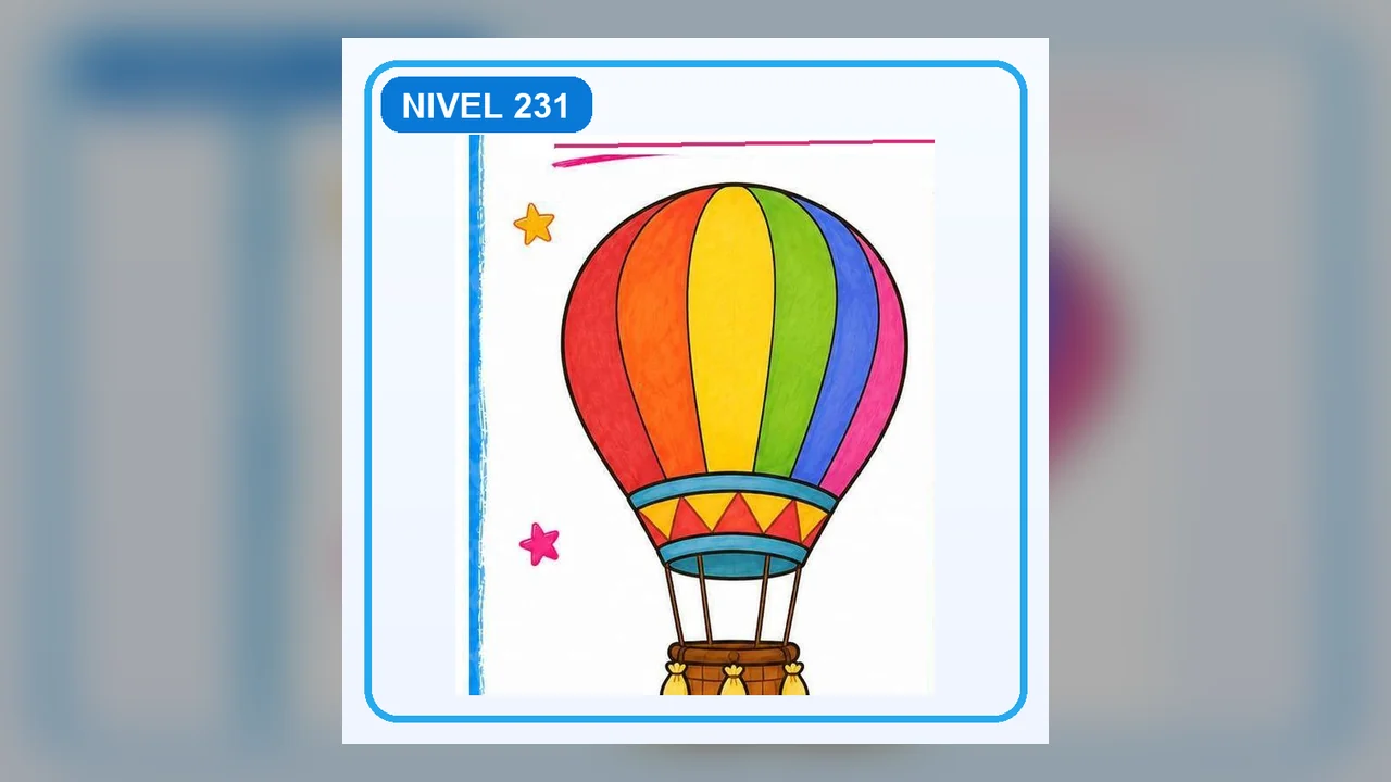 Dibujo Globo aerostático