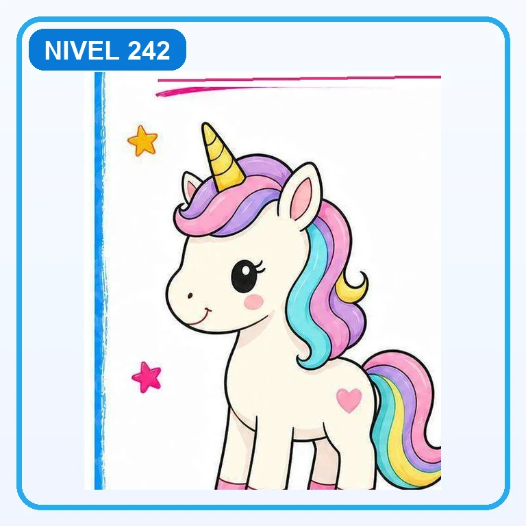 Unicornio a color