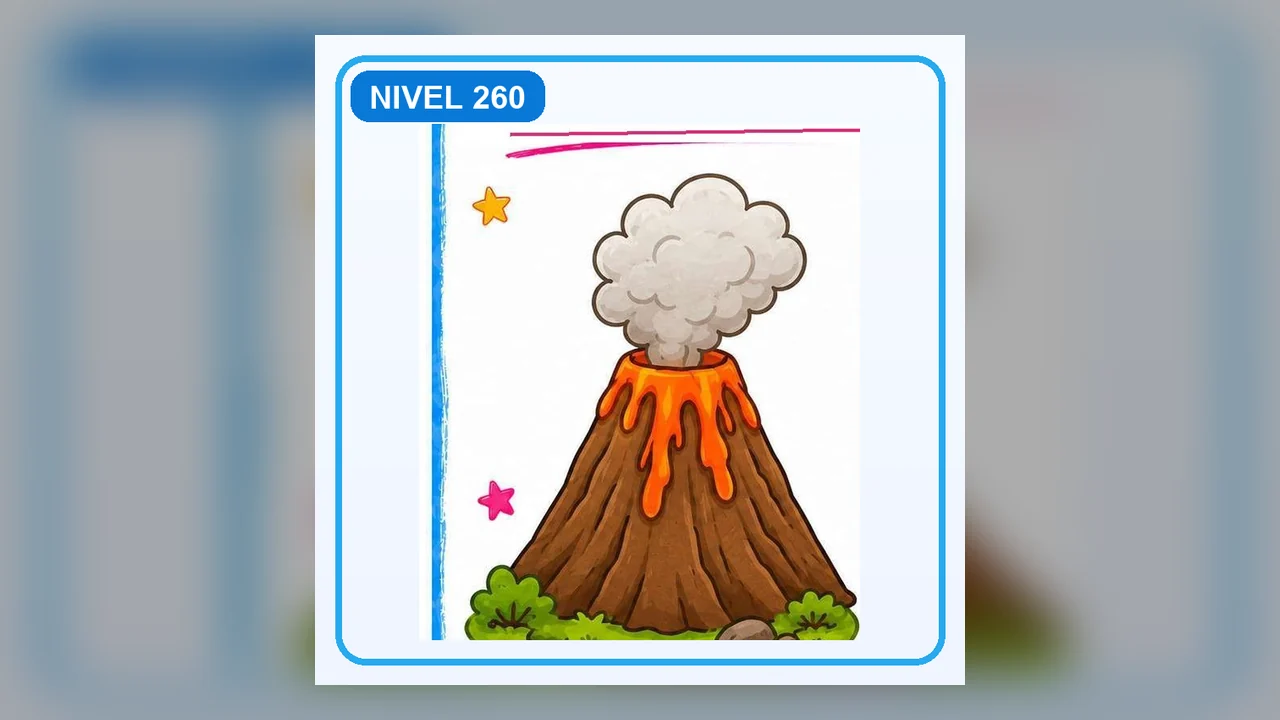 Dibujo Volcán