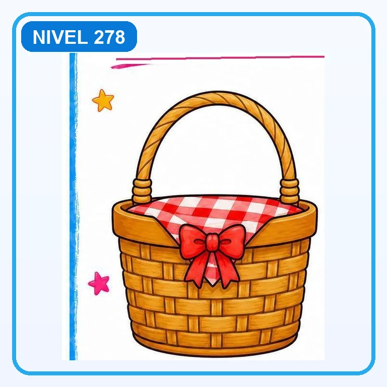 Canasta de picnic a color