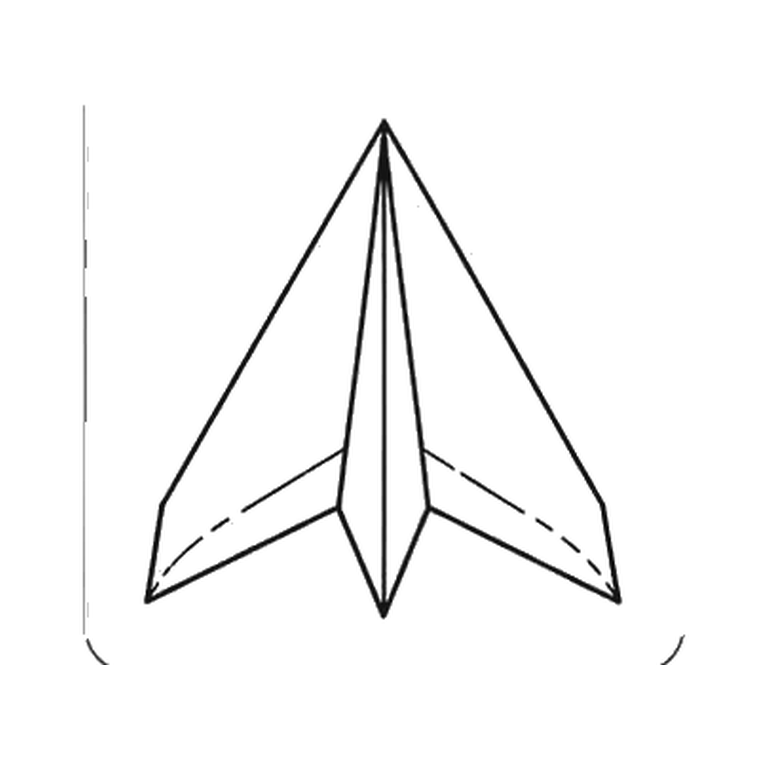Contorno final de Avión de papel