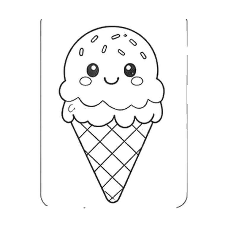 Contorno final de Cono de helado
