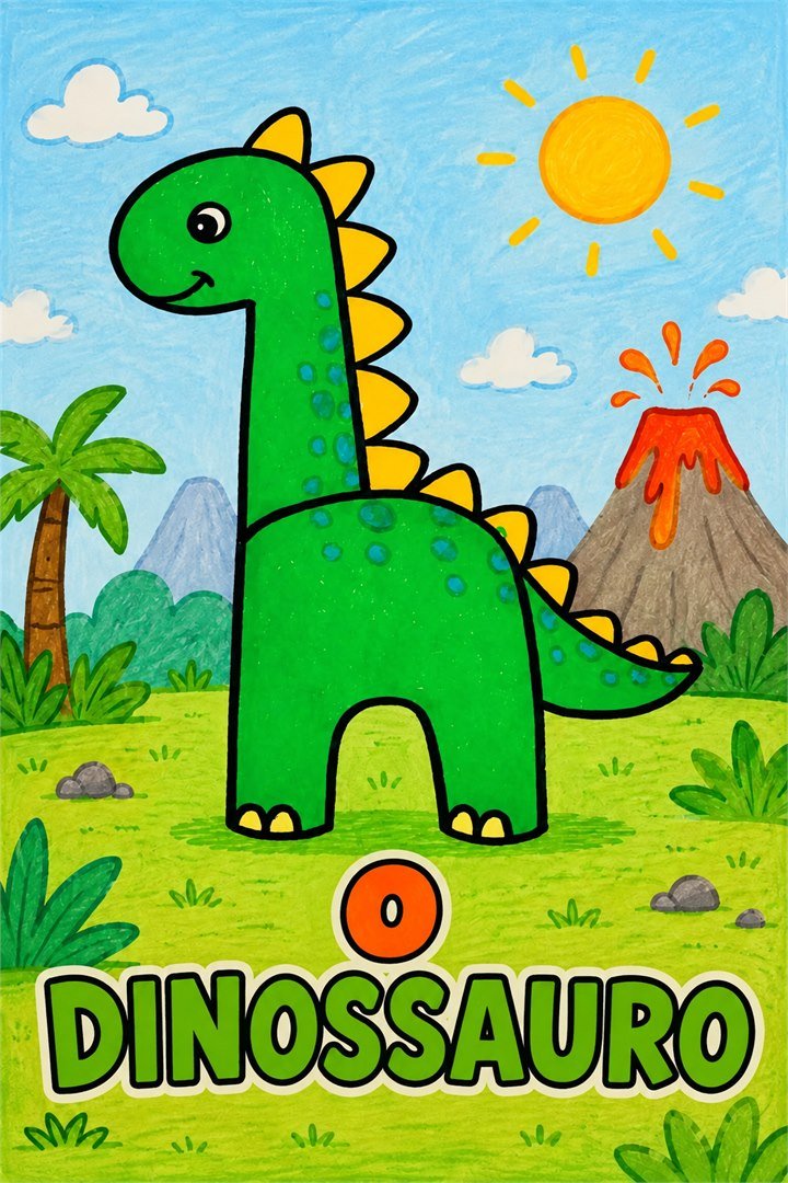 Capa de O dinossauro