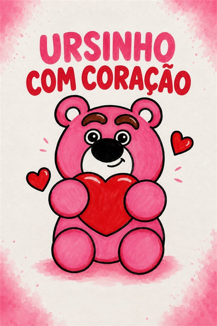 Capa de Ursinho com coração